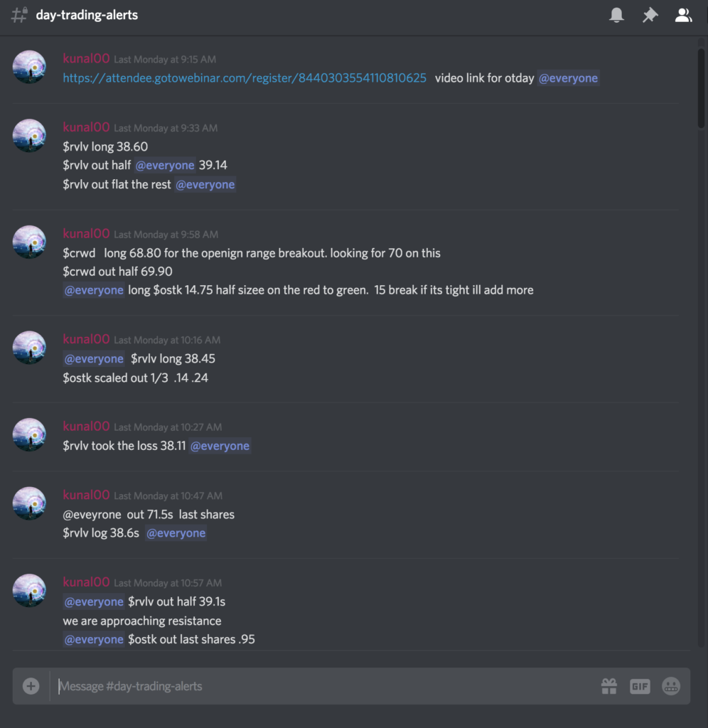 trading chatroom